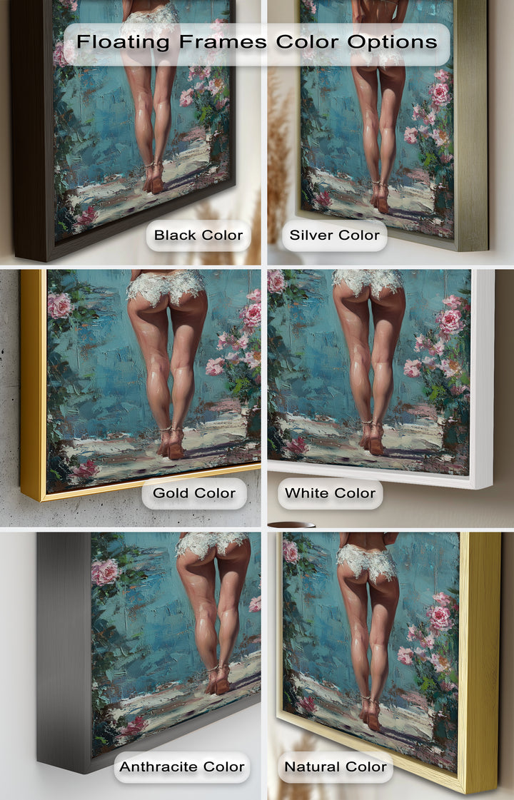 Garden Muse – Romantic Floral Nude Oil Painting