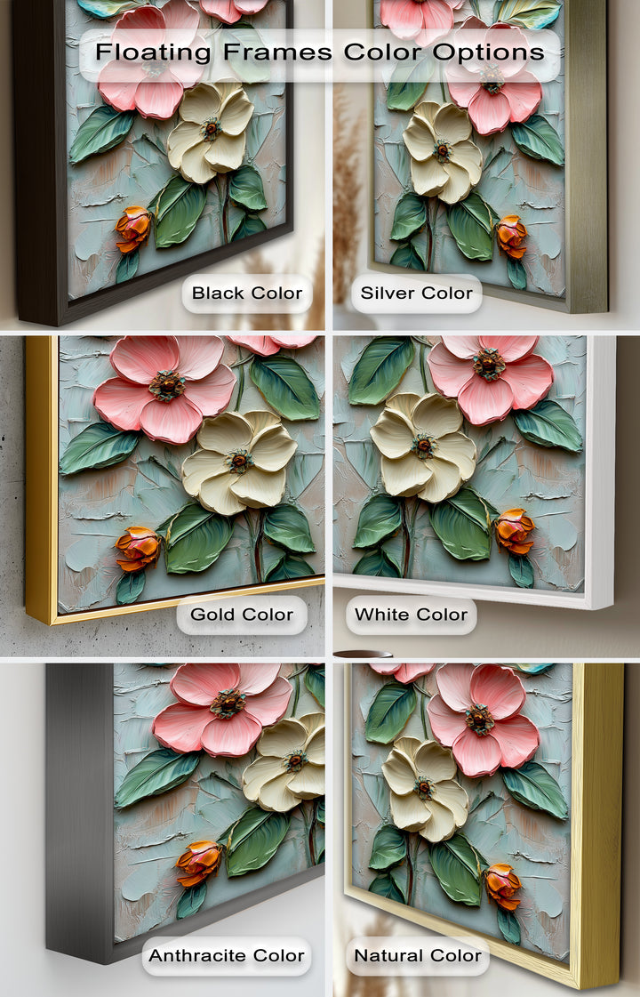 Petal Whispers – Floral Elegance Flower Oil Painting