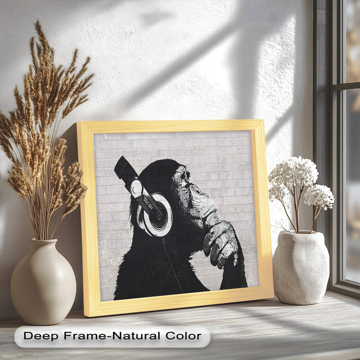 Contemplative Chimp – Banksy Oil Painting