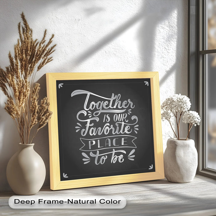 Together Is Our Favorite Place – Modern Oil Paintings - MyPhotoStation