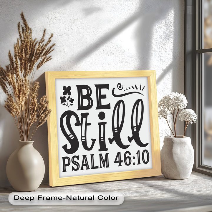 Sei still – Psalm 46:10 Bibel Bibel Ölgemälde