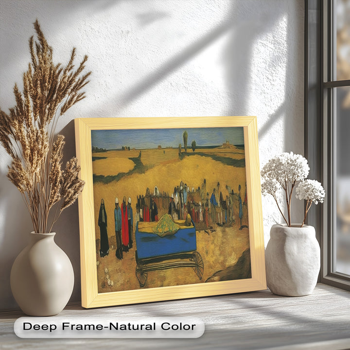 The Funeral Procession – Symbolic Historic Oil Painting