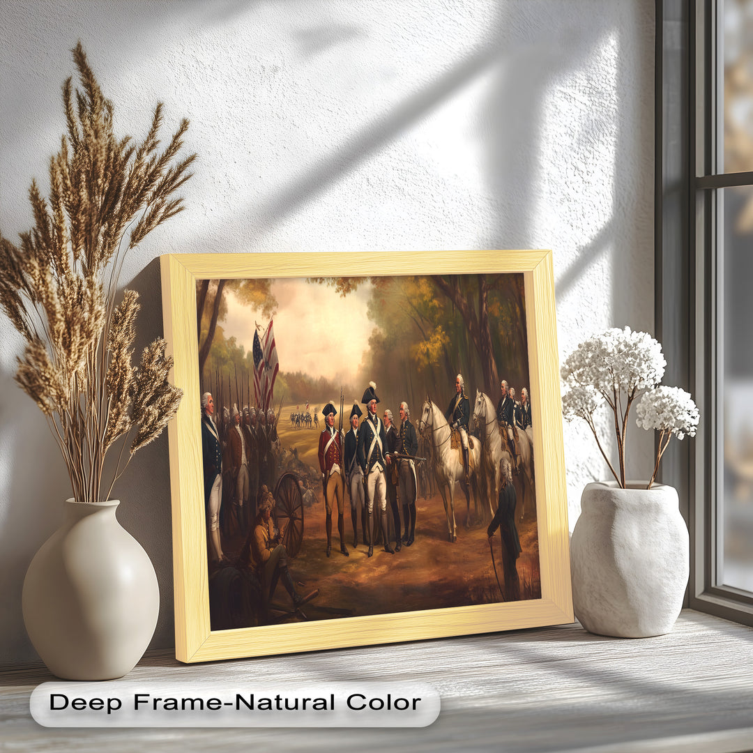 Command and Honor – Revolutionary Army Oil Painting