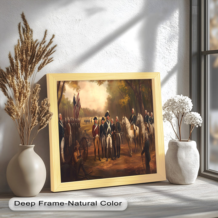 Command and Honor – Revolutionary Army Oil Painting