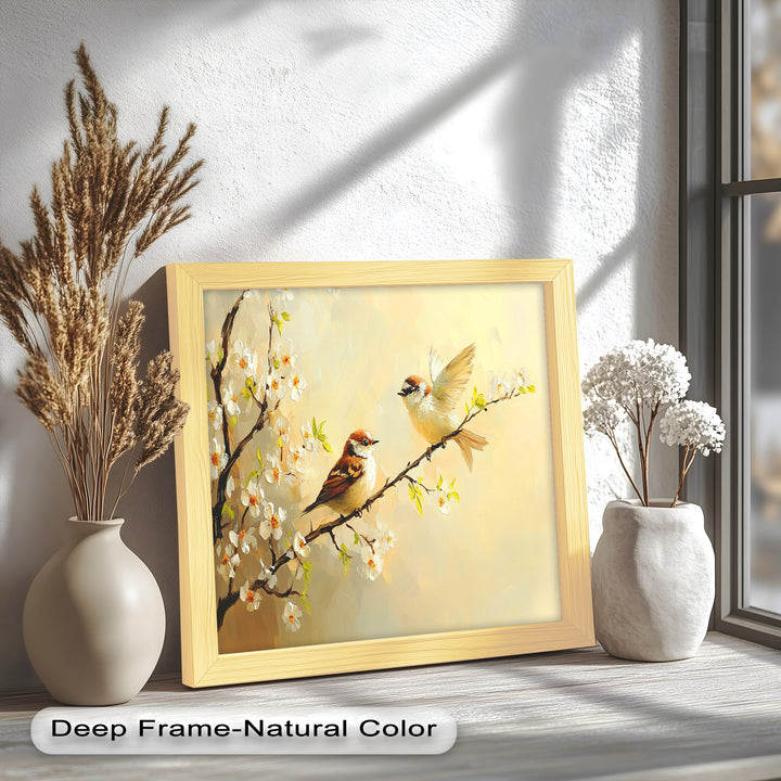 Spring Conversation – Animal Oil Painting