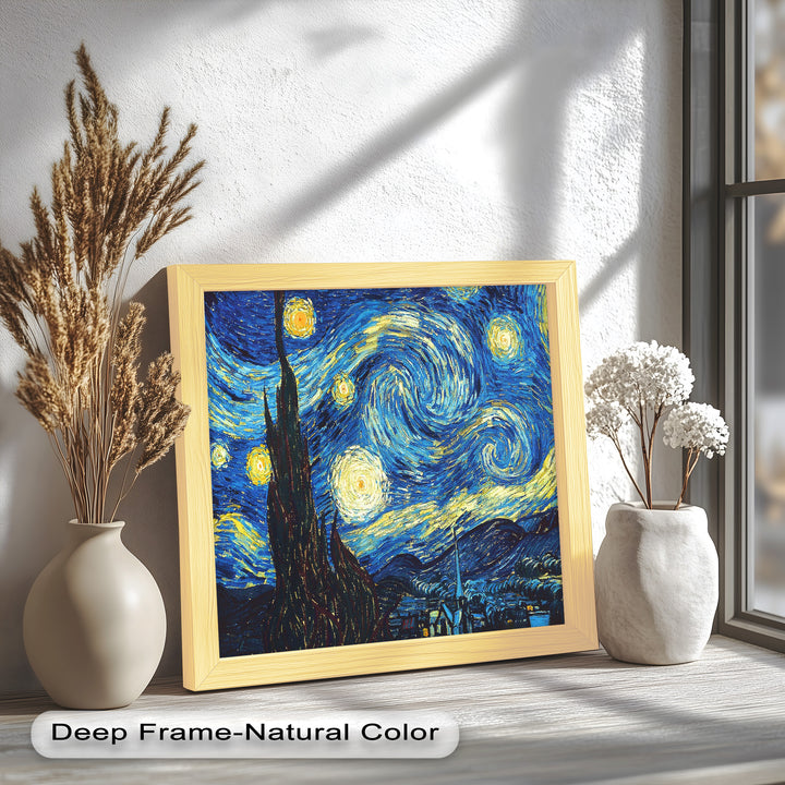 The Starry Night by Vincent van Gogh – Post-Impressionist Oil Painting