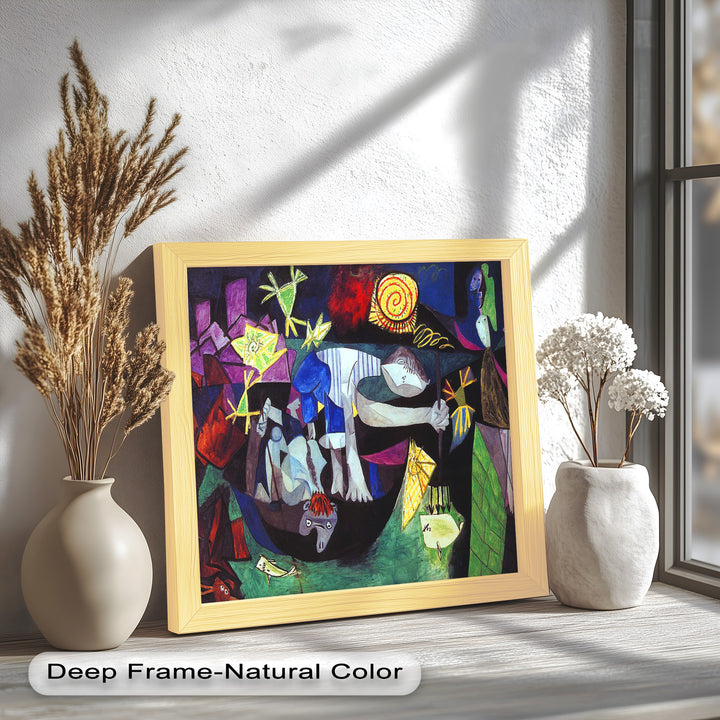 Night of the Spirals – Symbolic Surrealist Picasso Oil Painting