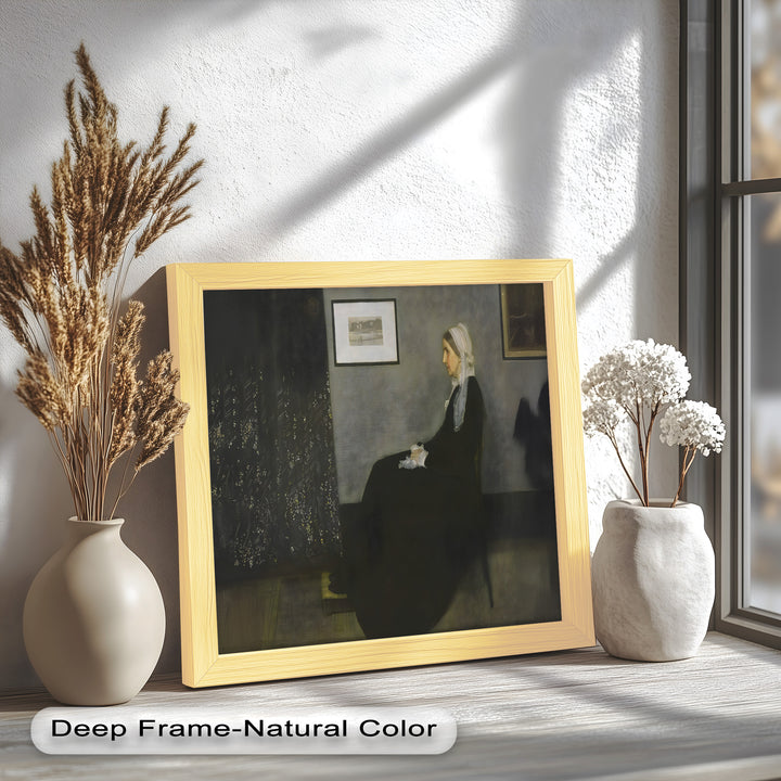 A Quiet Devotion – Seated Woman in Black Historic Oil Painting