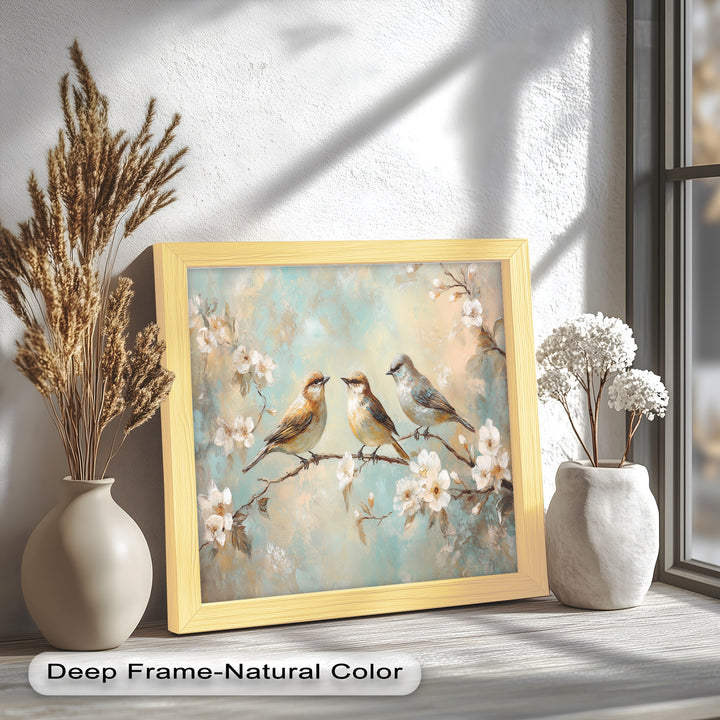 Springtime Songbirds – Animal Oil Painting