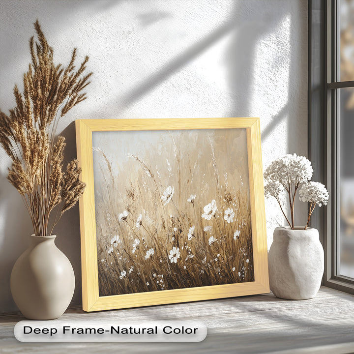 Whispers of Wheat – Floral Oil Painting