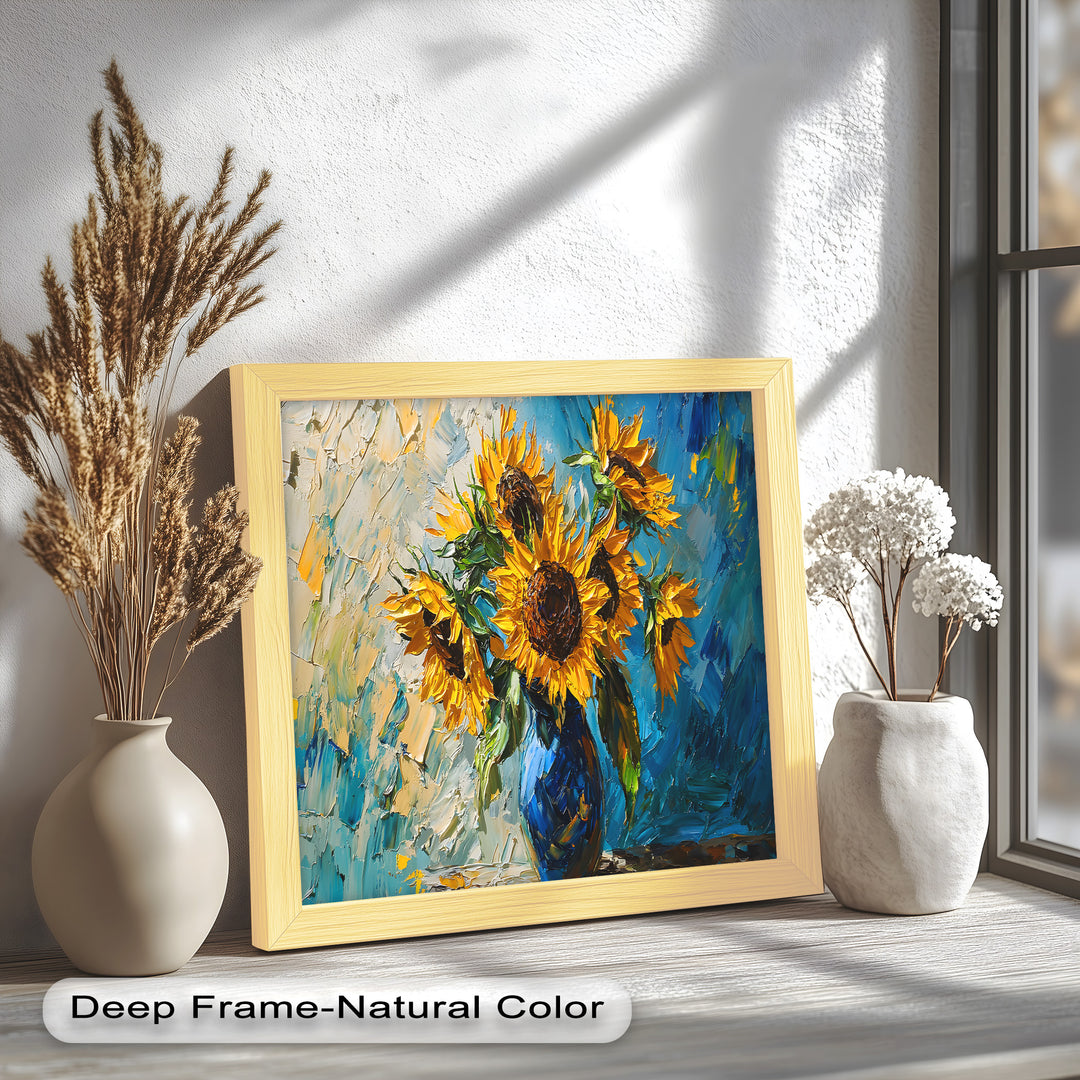 Sunflower Bouquet – Botanical Oil Painting