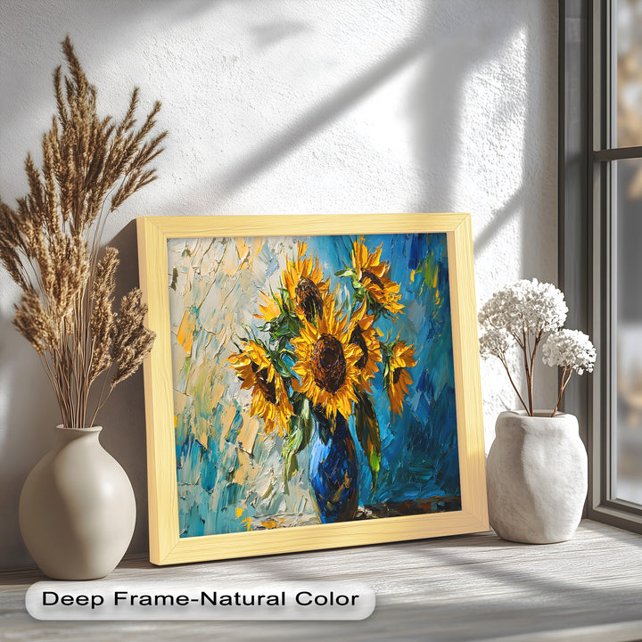 Sunflower Bouquet – Botanical Oil Painting