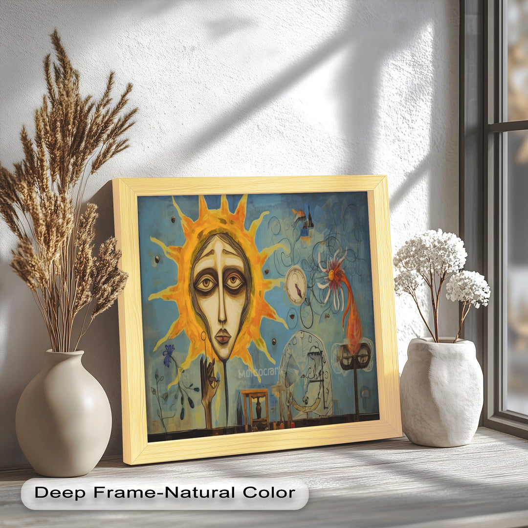 Solar Reverie – Surreal Dreamscape Picasso Oil Painting