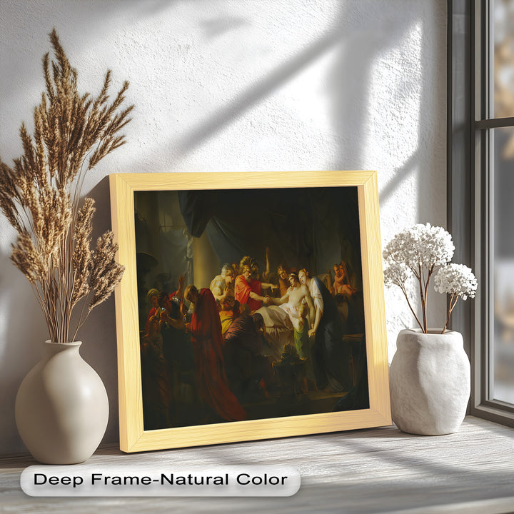 The Death of a Hero – Last Breath of Virtue Classicism Oil Painting