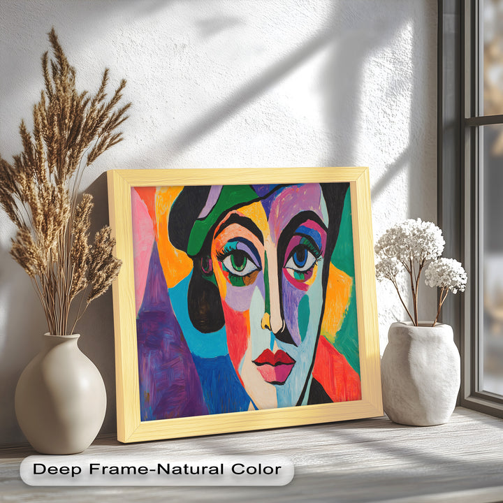 Frauenporträt Ölgemälde – Fauvistische expressionistische Kunst