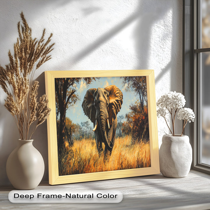 Guardian of the Wild – Elephant Oil Painting