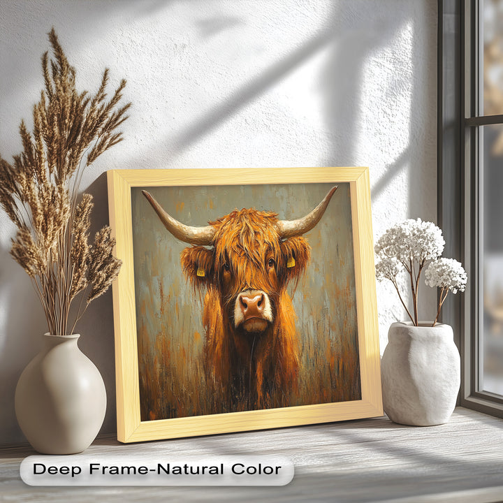 Highland Cow – Animal Oil Painting