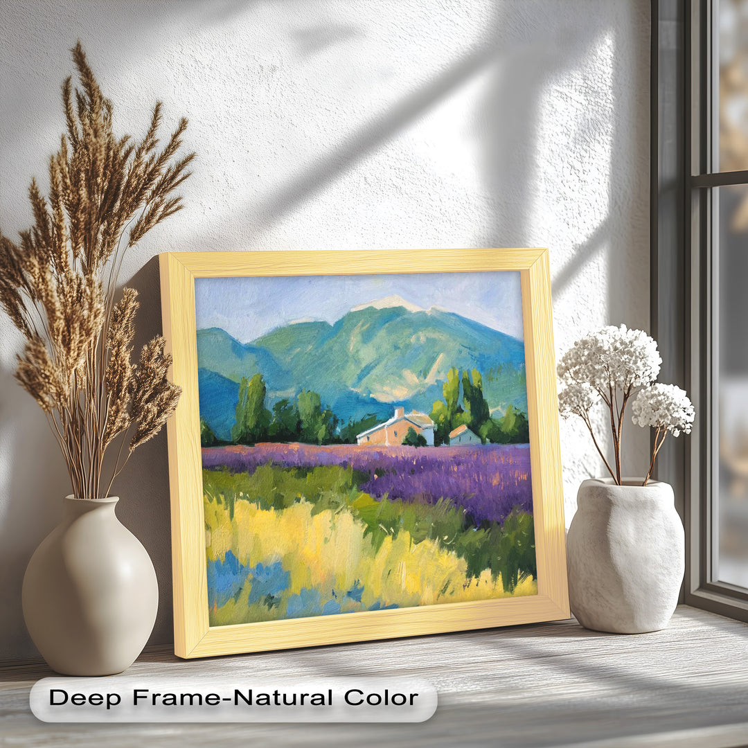 Lavender Fields in Provence – Impressionist Landscape Oil Painting