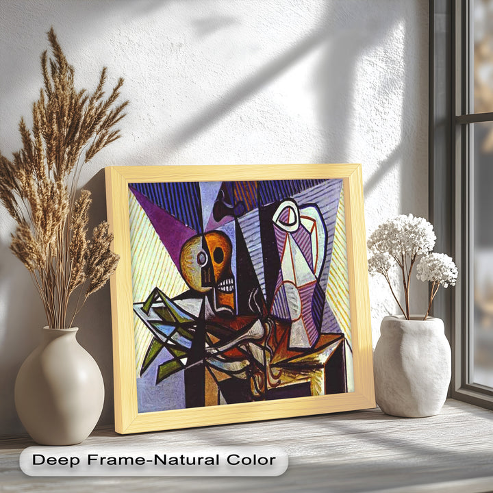 Still Life with Skull by Picasso – Symbolic Cubist Oil Painting