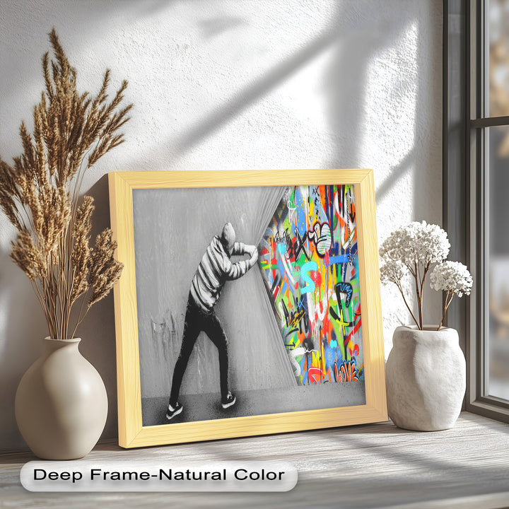 Unveiling the Chaos – Banksy Oil Painting