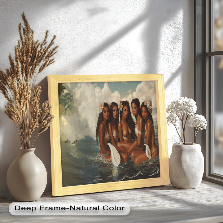 Daughters of the Tide – Mythical Sirens in a Renaissance Oil Painting