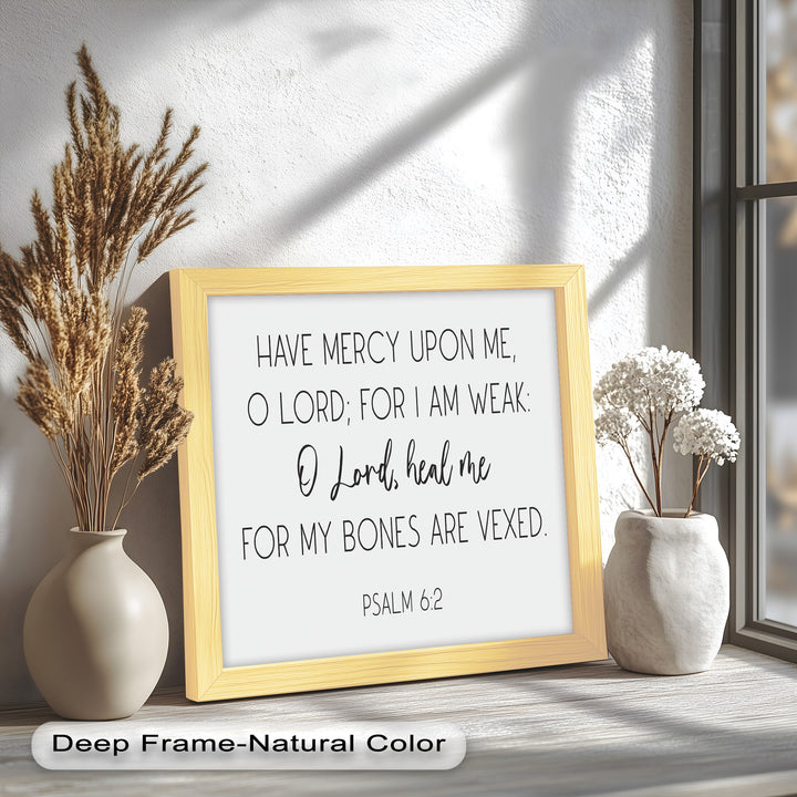 Psalm 6:2 Wandkunst – Christliche Bibel-Ölgemälde