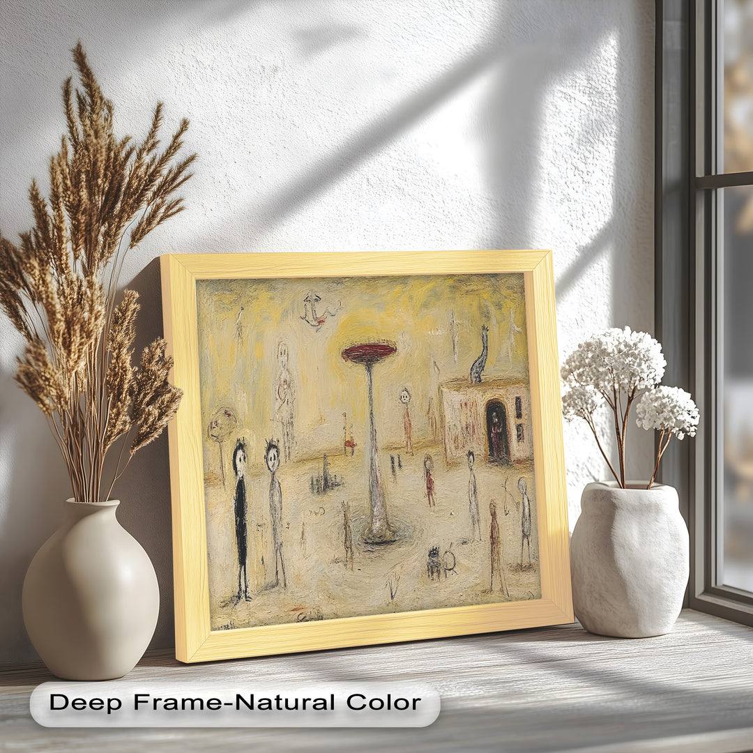 Whispers of the Playground – Dreamlike Surrealist Oil Painting