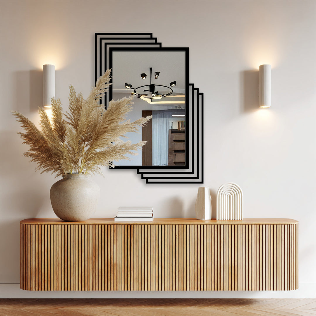 minimalist metal floor mirror