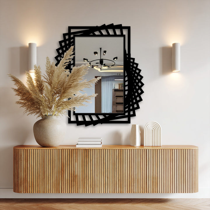 contemporary metal floor mirror design