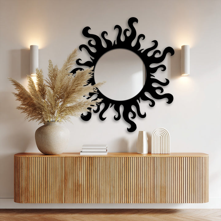 Artistic irregular mirror for modern interiors