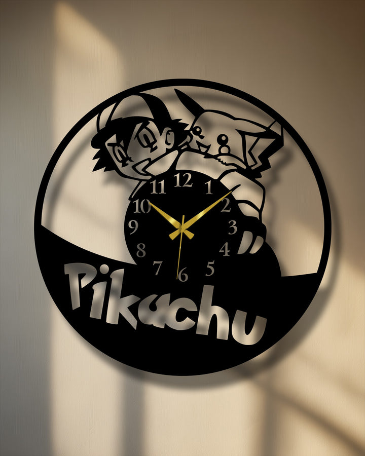 A bright, textured wall with striking diagonal shadows creates a warm backdrop for this unique Cartoon Character metal art for wall.