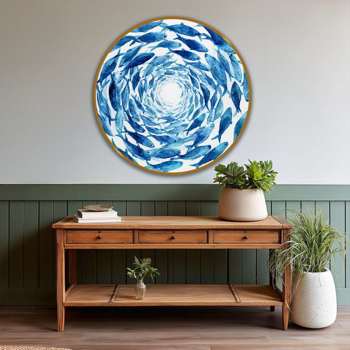 coastal round fish décor
