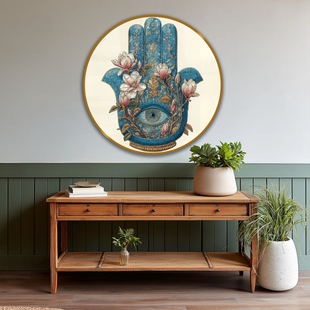 turquoise symbolic wall art