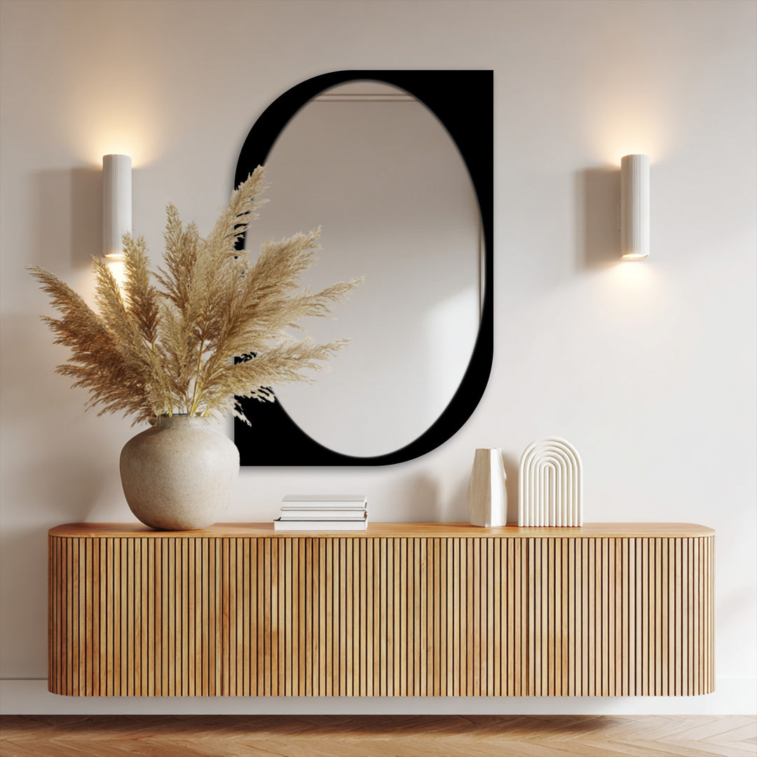 Contemporary asymmetry mirror design