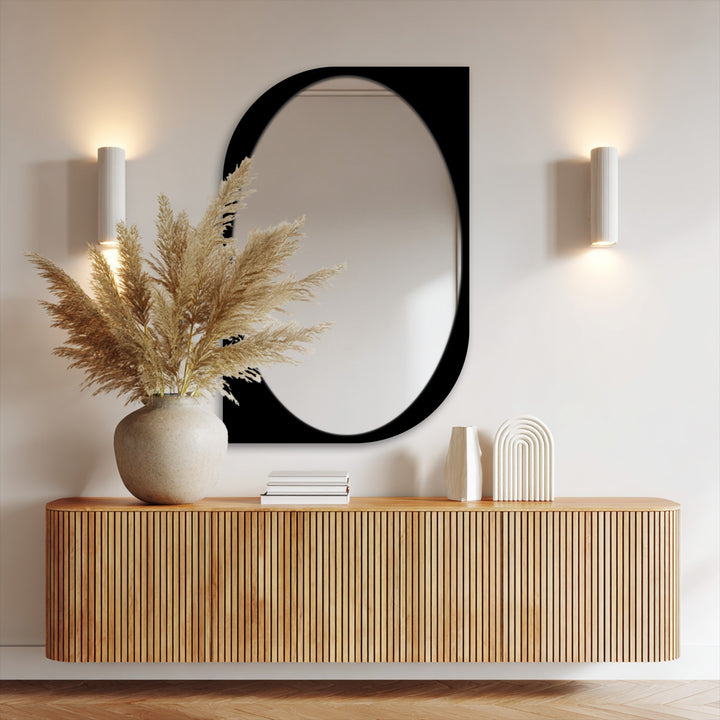 Contemporary asymmetry mirror design