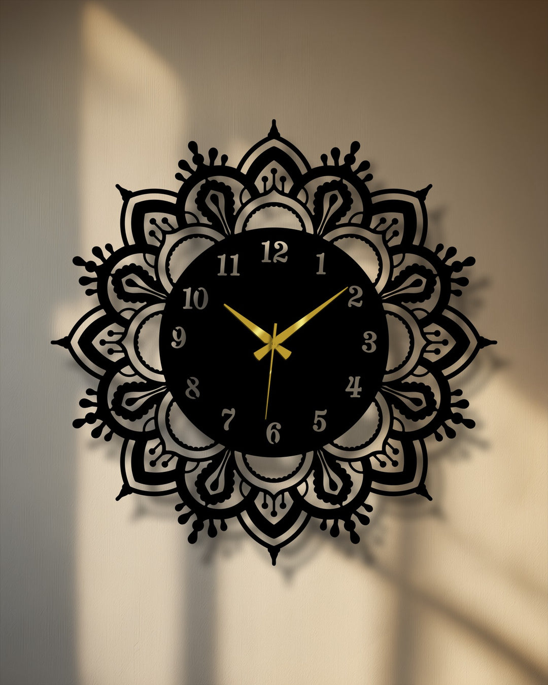 Simetría Divina – Geometría Ornamental Decoración De Pared Metal