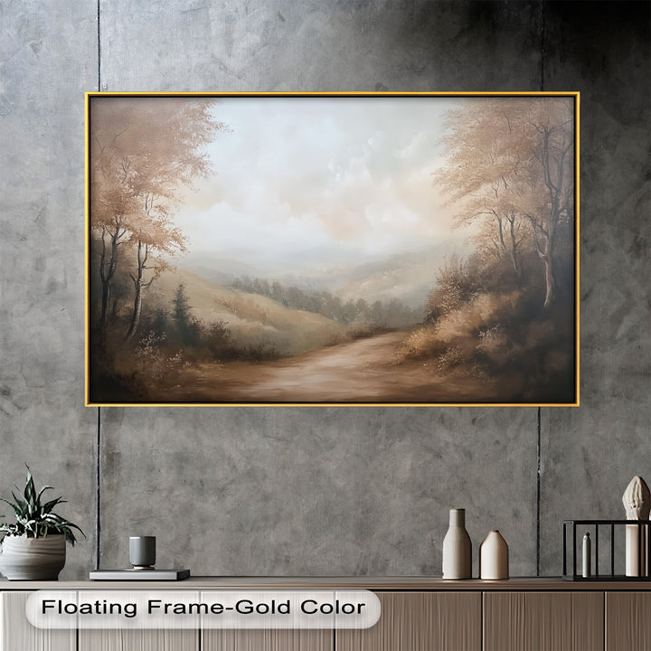 Forest Path – Framed Landscape Oil Painting