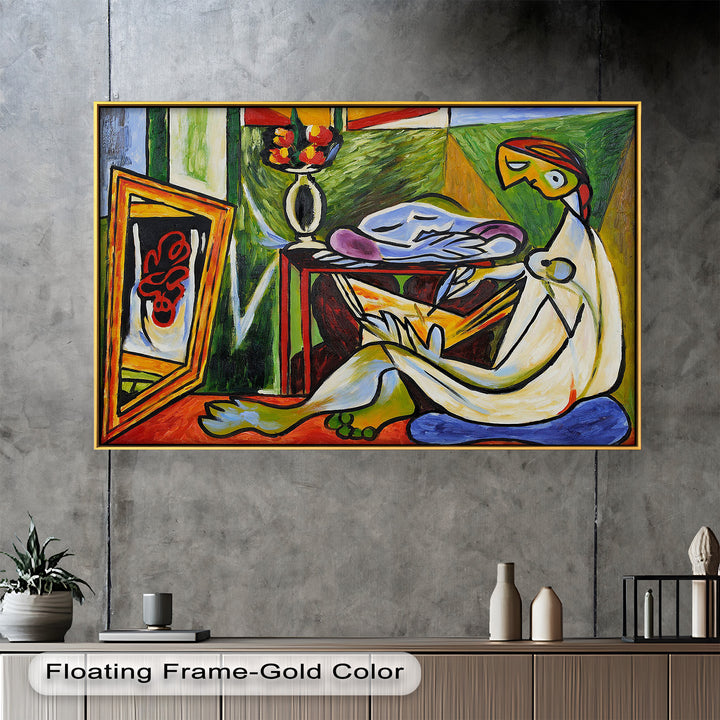 Artist and the Dream – Abstract Interior Scene Picasso Oil Painting