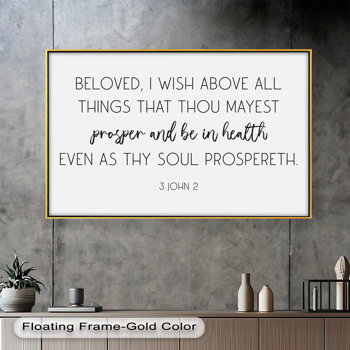 3 John 2 Wall Art – Christian Bible Oil Paintings