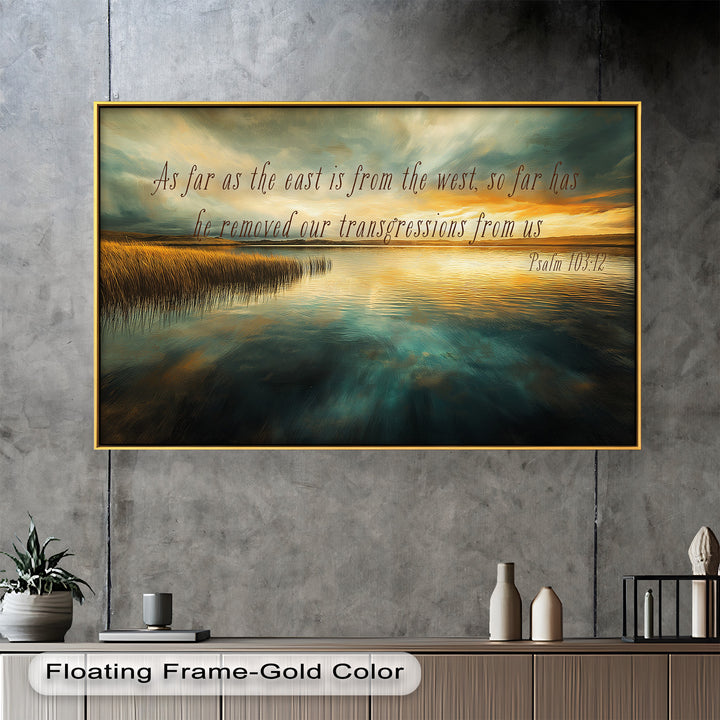 Divine ocean painting featuring Jesus walking on water.
