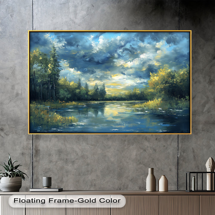 Forest River – Nature Oil Painting