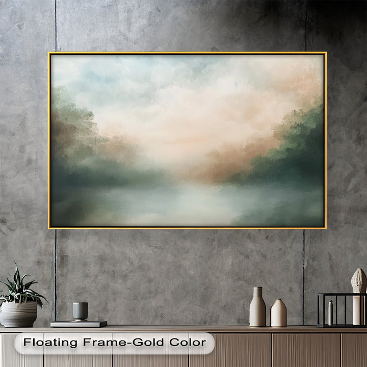 Seastorm Modern Art – Gerahmtes Ölgemälde