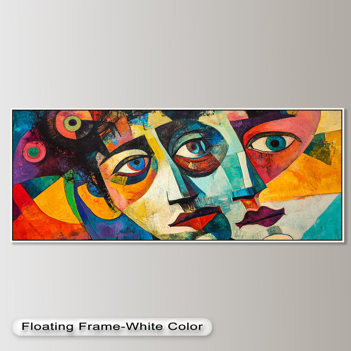 Fragmented Reflections – Abstract Oil Painting