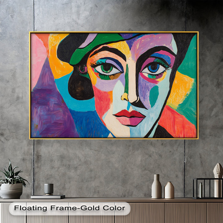 Frauenporträt Ölgemälde – Fauvistische expressionistische Kunst