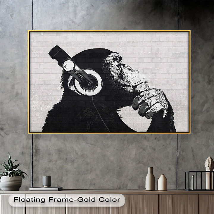 Contemplative Chimp – Banksy Oil Painting