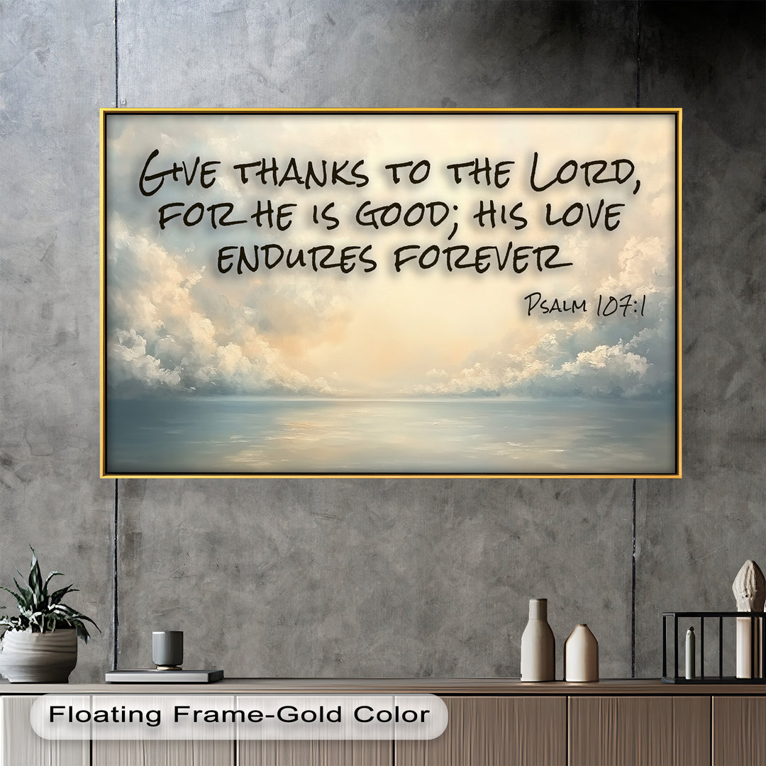 Modern spiritual painting with misty clouds and soft gradients.
