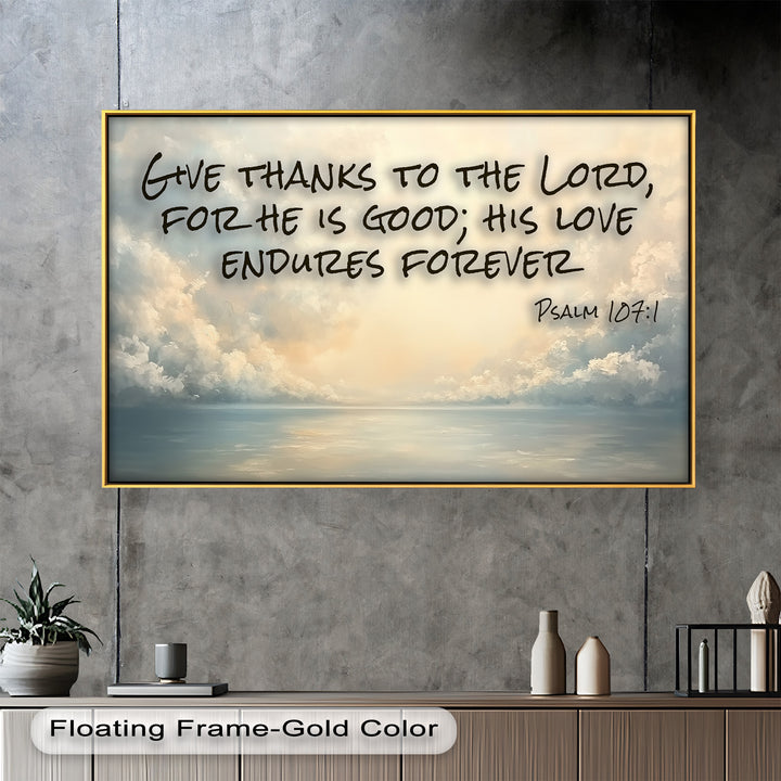 Modern spiritual painting with misty clouds and soft gradients.
