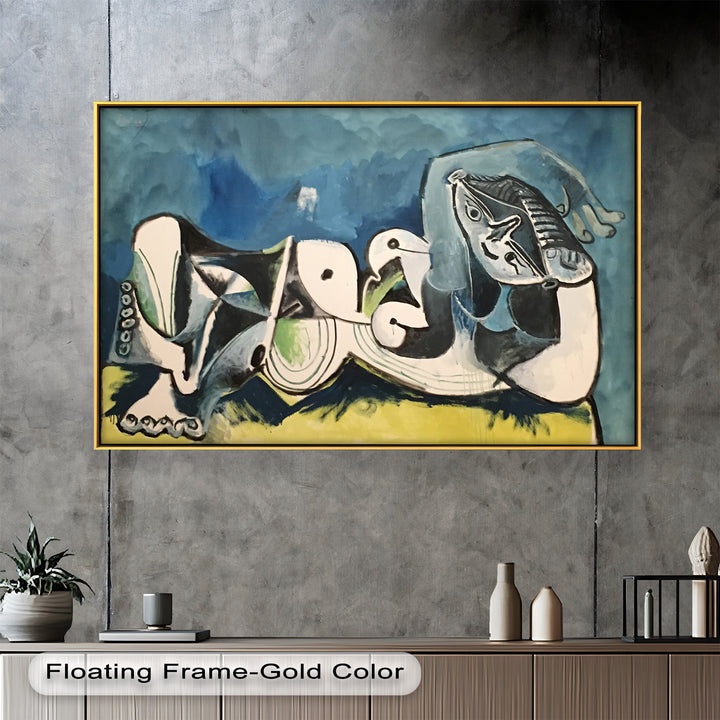 Reclining Abstraction – Picasso Nude Oil Painting