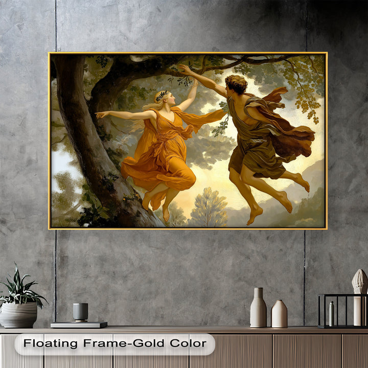 Dem Schicksal nachjagen – Apollo und Daphne, Renaissance-Akt-Ölgemälde