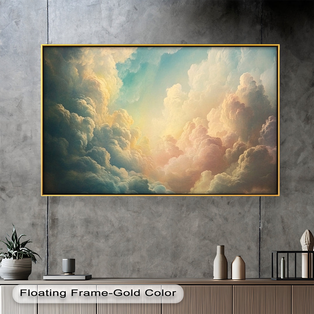 Heavenly Sky Glow – Modern Oil Painting